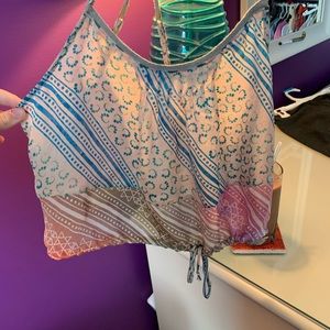 American Eagle XS/S cute light tank top multicolor